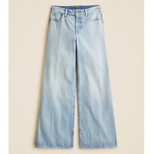 J.Crew Mid Rise Superwide Leg Jean Light Wash Size 25 Petite